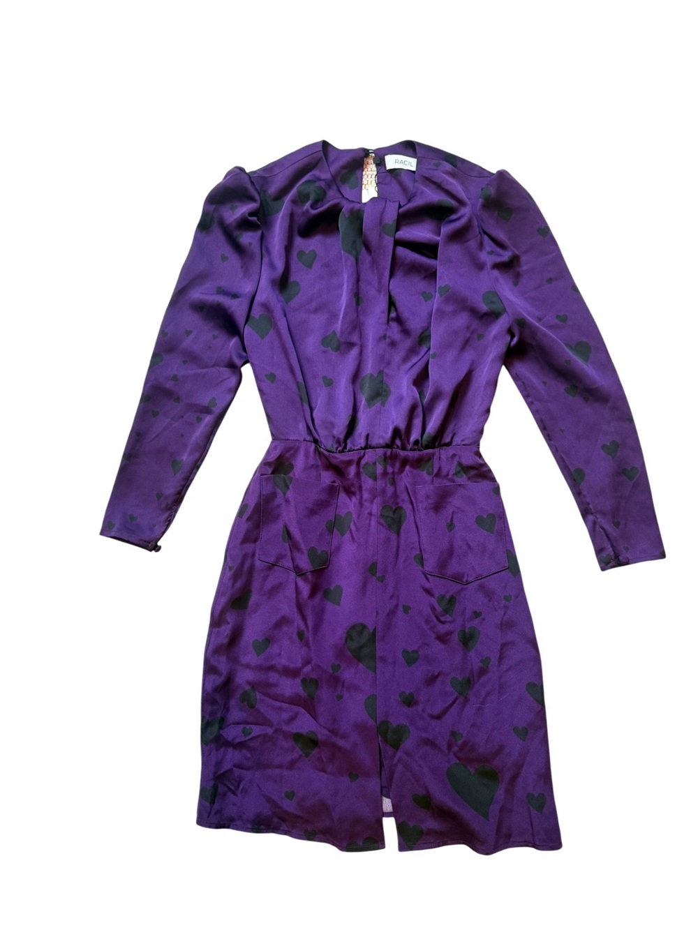 Racil Silk Heart Print Dress